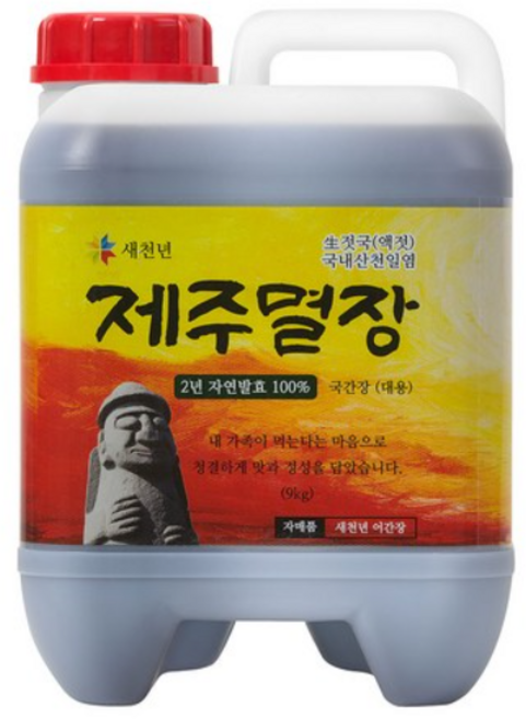 새천년 제주멸치액젓 제주멸장 9kg (사은품 청수국수300g), 1개