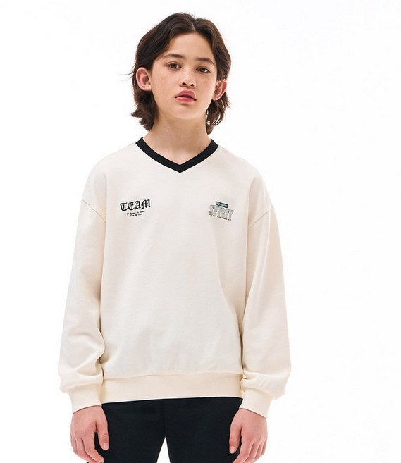 오션스카이 [2color]남아 V넥 배색 스포티 맨투맨 - 멀티 538288