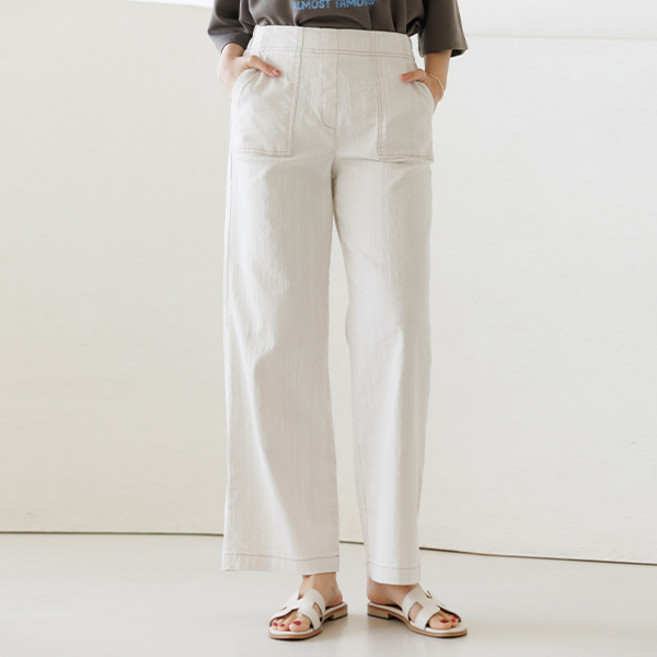 (~88size)고울스티치와이드팬츠 PTF20314060 엄마옷 빅사이즈