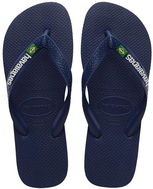 하바이아나스 남성 브라질 로고 플립플롭 샌달