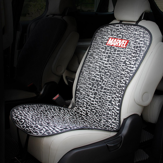 베베카 마블캐릭터 논슬립 자동차 시트커버 3d메쉬+자카드원단 사계절용 시트커버, 1개