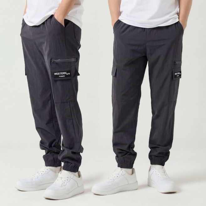 1+1 오로꼬 남성 컴포터블 조거팬츠 스판 밴딩