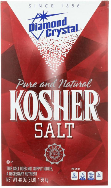 DIAMOND 다이아몬드 CRYSTAL 크리스탈 순수 및 천연 코셔 소금 1.4kg(48온스) (3팩) 143074, 3 Pound (Pack of 3), 3개, 1.36kg
