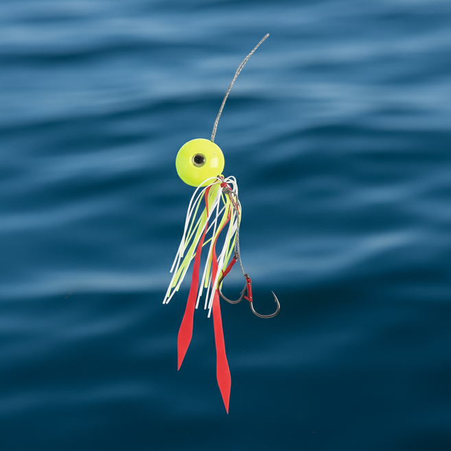 참돔 낚시 채비 유동형 타이라바 헤드 러버지그 세트 40g 1호, 단품, 상세페이지 참조