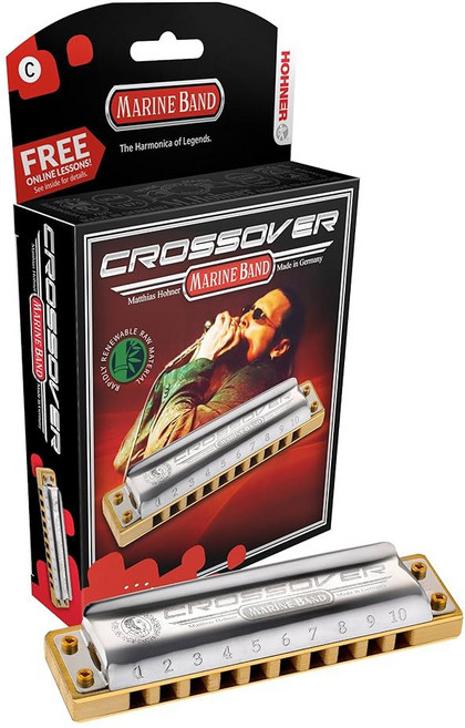 호너 마린 밴드 크로스오버 하모니카 키 오브 D M2009BX, B, 1개
