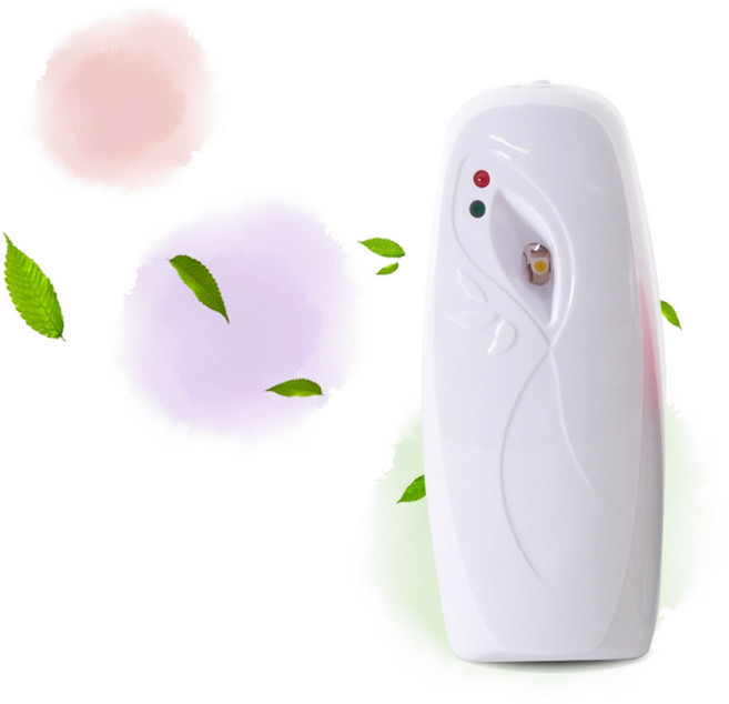 리빙굿 향그루 자동분사기 1개 +자동분사기 캔 라벤다향, 1세트