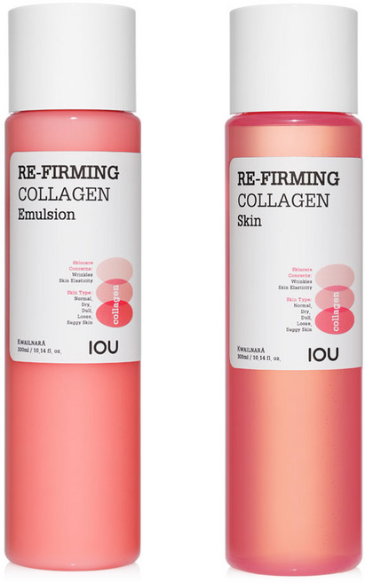 아이오유 리퍼밍 콜라겐 스킨 로션 세트, 콜라겐 로션+스킨, 1세트