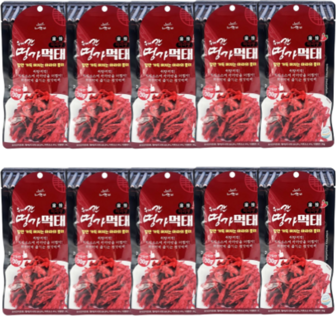 [수제칸육포] 황태로 만든 수제칸 명가 마라 먹태구이, 30g, 10개