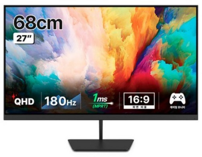 한성컴퓨터 QHD 평면 180 게이밍 모니터, 68cm, TFG27Q14F(무결점)