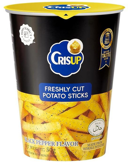 크리스업 감자 스틱 칩 6가지 팩 맛 버라이어티 추수감사절 선물 크리, Black Pepper, 1.76 Ounce (Pack of 3)