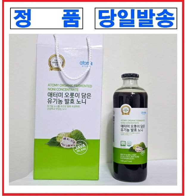 [노니주스] 애터미 오롯이 담은 유기농 발효 노니[병], 1개, 1000ml