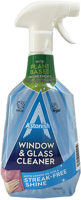 아스토니쉬 윈도우클리너 유리 창문 닦이 세정제 제거제 750ml, 1개