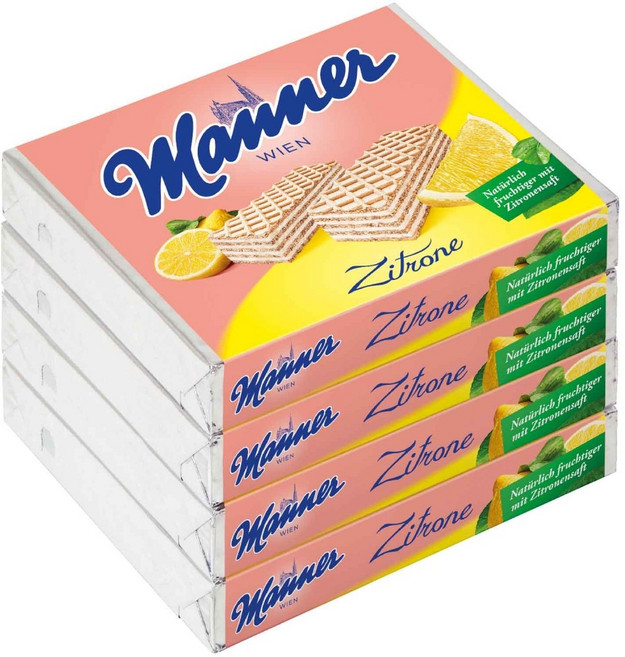 마너 웨하스 레몬 4x75g