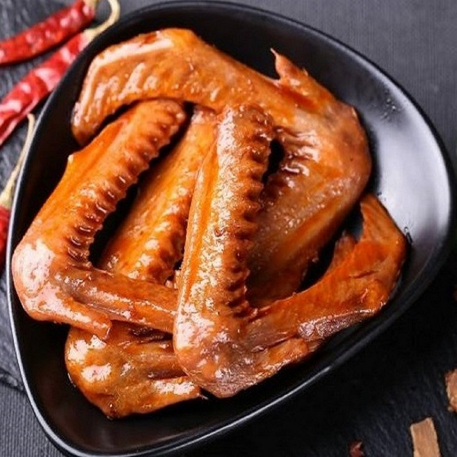 사천 마라오리 머리 목 마라술안주 중국식품, 180g, 1세트, 마라 오리 날개, 순한맛