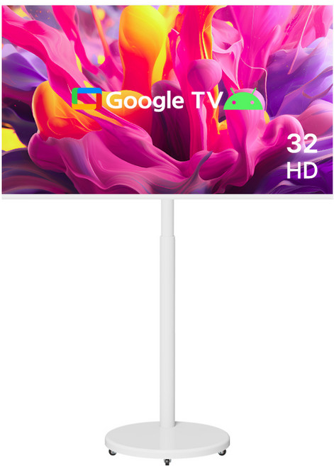 무빙큐빅스 스마트 32인치 삼탠바이미 X1시리즈 화이트에디션 셋트 이동식 tv 거치대 스탠바이미 삼텐 중소바이미, 고객직접설치, 스탠드형, 81cm/32인치