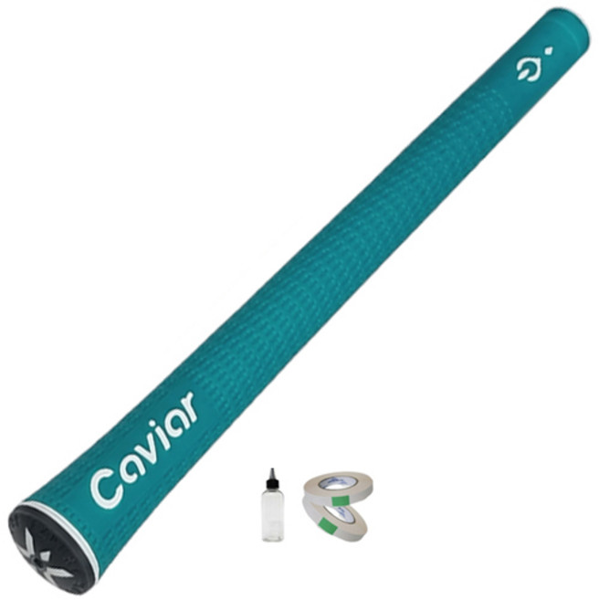 캐비어 그립 엑스퍼트 V10 엘라스토머 골프 드라이버 아이언 그립, 코발트그린 50g, 1개