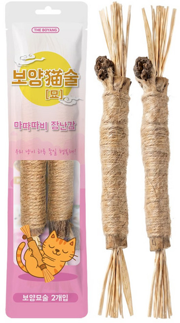 더보양 보양묘술 고양이 수제 장난감, 2개, 마따따비