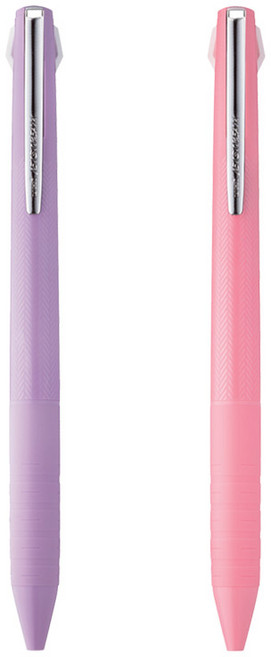 유니볼 제트스트림 3색 다색펜 슬림앤컴팩트 SXE3-JSS 0.38 라벤더 베이비핑크, 2본세트