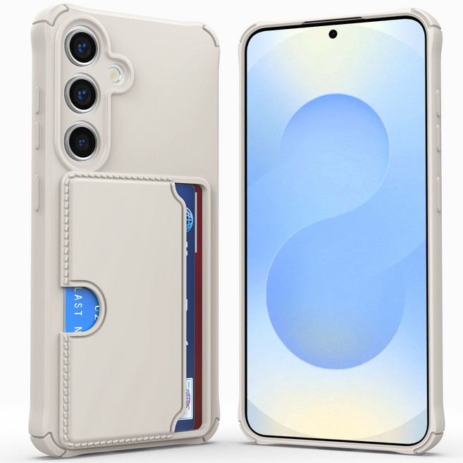 커위안 이지 슬라이드 카드 2장 수납 젤리 휴대폰 케이스