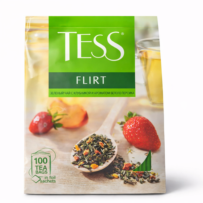 Tea TESS Flirt Leaf 테스 플러트 잎차, 1개, 100개입, 150g