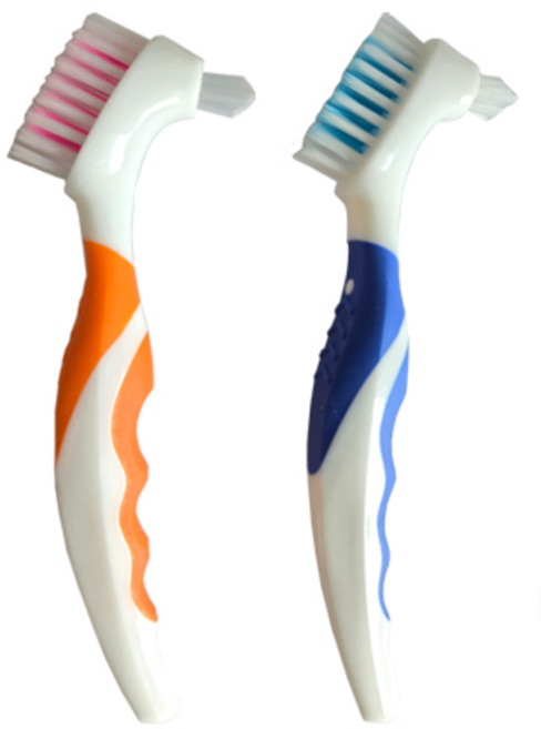 365 틀니 전용 세척 칫솔 색상 (랜덤발송 ), 4개, 1개입