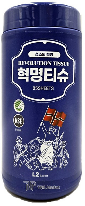 데일리아이디어 혁명티슈 세정테슈, 1박스