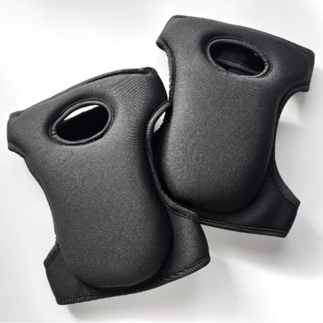 심플리비 텃밭 원예용 무릎 보호대 도톰 패드 2개, 블랙, 1세트