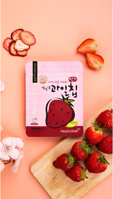 아비삭과일칩 딸기, 14g(1개), 1개