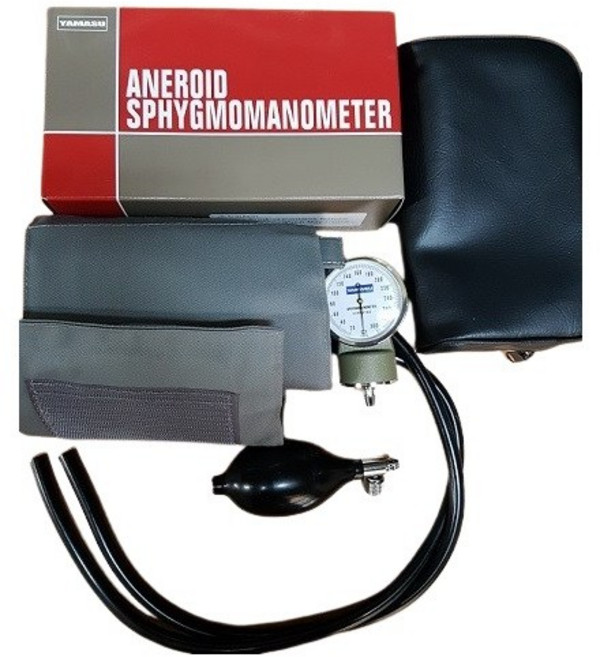 일본 야마수 아네로이드 혈압계 500 + 단면청진기 110, 1개