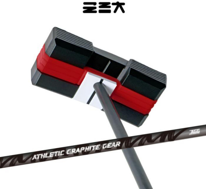 제로 토크 굴림채 퍼터 ZET 블레이드 제작퍼터 BGT 스태빌리티 카본 실버 퍼터샤프트, 민트-레드-젤로 PU 3.0 일자 민트