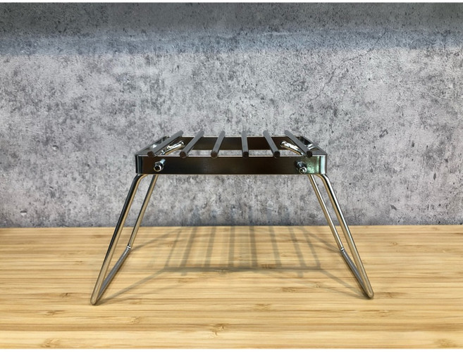 304不銹鋼瓦斯爐架 露營迷你折疊支架, 1個