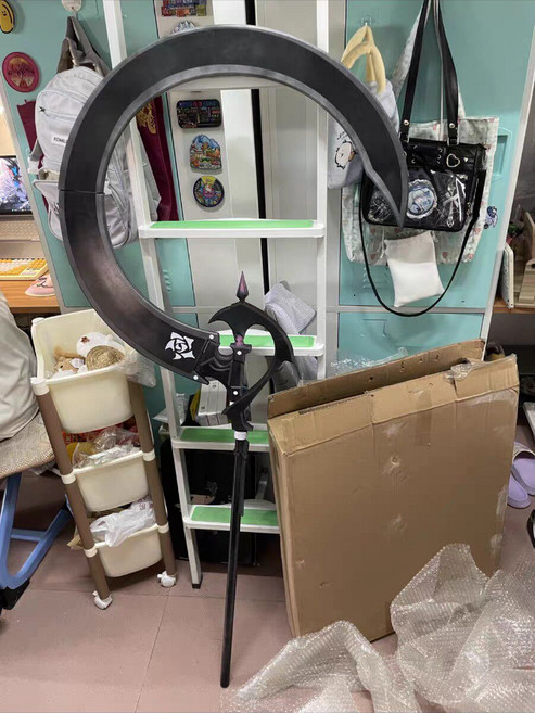 明日方舟 隱德來希 cos道具 鐮刀 法杖 170cm PVC+EVA+木質 可拆分, 如圖所示, 1個