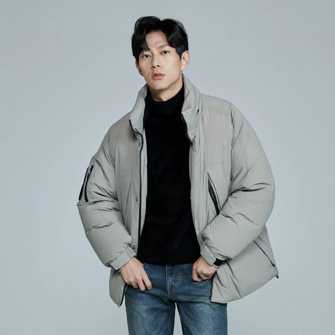 버커루 THINFULL 남성 하이넥 구스 씬다운(B224DW070P)