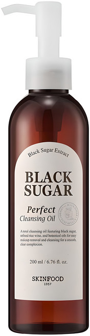 스킨푸드 블랙슈가 퍼펙트 클렌징 오일, 200ml, 1개