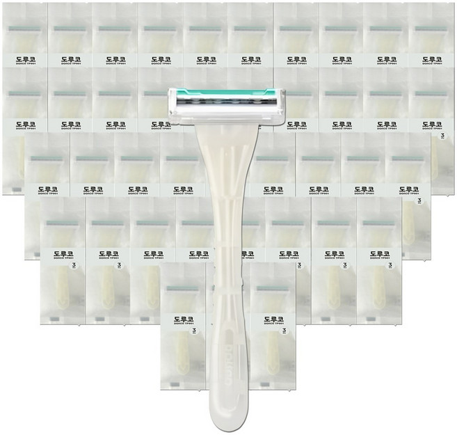 도루코 터치쓰리 3중날 일회용 면도기, 1개입, 40개