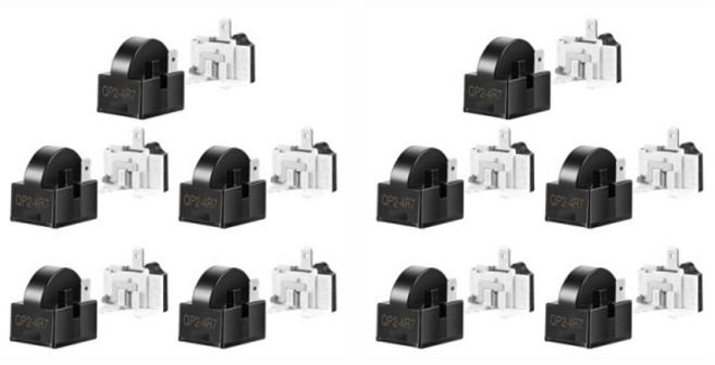 냉장고 PTC 스타터 릴레이 및 냉장고 프로텍터 10X QP2-4R7 4.7 옴 1 핀 6750C-0005P, 1개