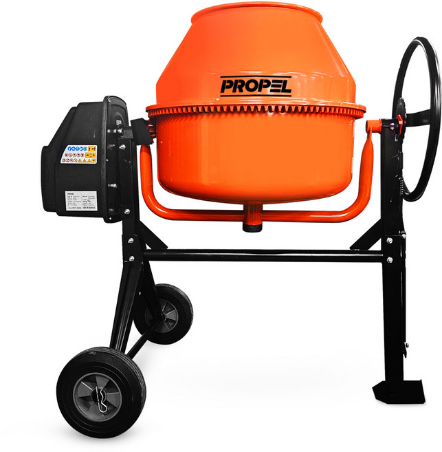 프로펠 전동 콘크리트 믹서기 PCM180 소형 시멘트 믹서기 통돌이 교반기