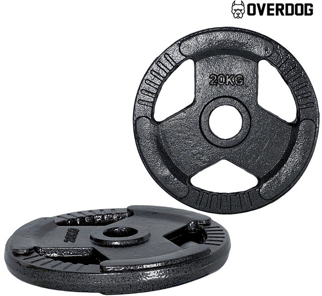 오버독 중량주물원판 (중량봉용), 중량봉용원판, 2개, 20kg