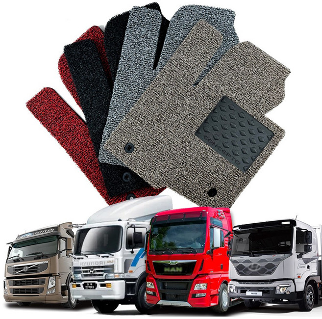 컨셉토디자인 확장형 코일매트 대형화물 상용트럭 [운전석만1P] 마이티 메가트럭 프리마 노부스 더쎈 볼보 트라고 파비스 만트럭 스카니아R, 그레이, 1050 만트럭 MAN