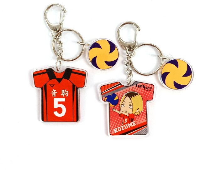하이큐 유니폼 아크릴 키링 흔들키링 나만의 팀 꾸미기 애니굿즈, 켄마 코즈메 (5번), 켄마 코즈메5번, 1개