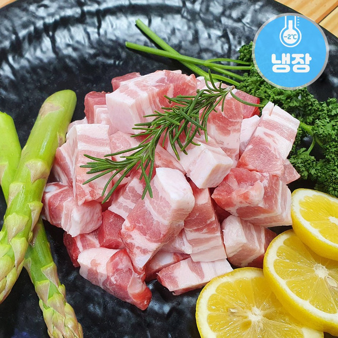 한성미트뱅크 한돈 삼겹살 찌개용 300g 우시산한돈 냉장, 1개