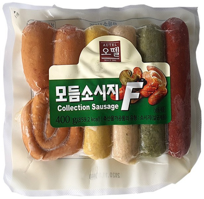 [현대프리마켓] 오뗄 모듬 소시지 F 400g 냉동, 5개