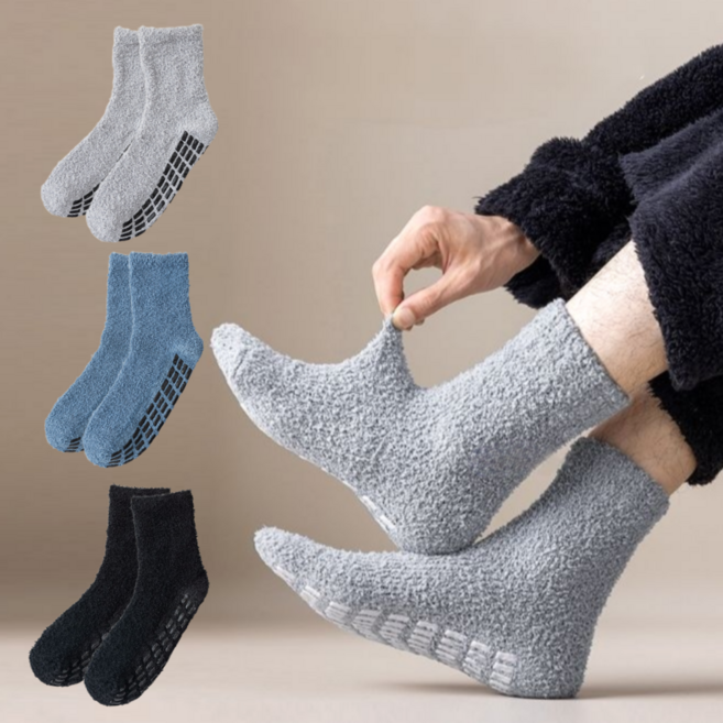 블링코 남자 수면양말 미끄럼방지 무압박 3P