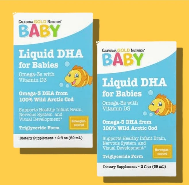 CGN 영아용 DHA 오메가3 비타민 D3 EPA 59ml 2개 - 쿠팡