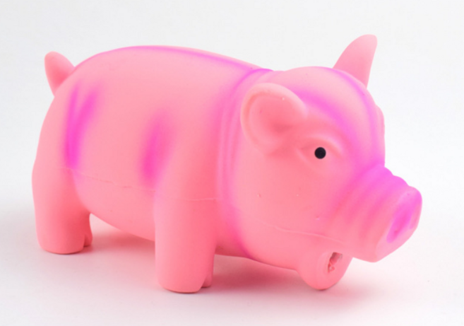 펫카소 강아지 라텍스 돼지장난감 10개입, 1개, 핑크