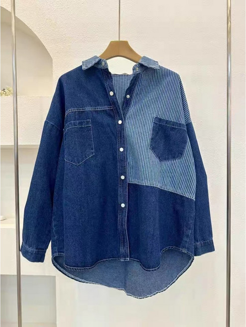 復古長袖牛仔外套