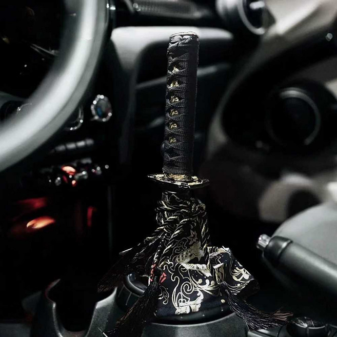 일본도 기어봉 사무라이 아반떼 전차종 스틱 부품 블랙레드 15cm, 레드블랙 15cm