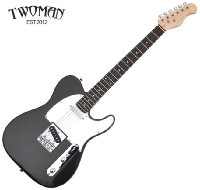 Twoman TTS-100 MBK / 투맨 텔레캐스터/ 입문용일렉기타/ 여행용기타 초보용기타, 1개