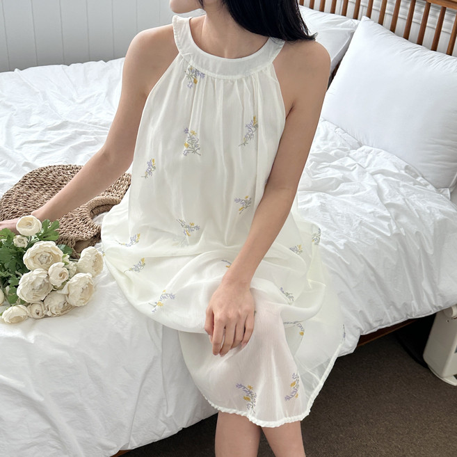 휘잇 여성 SoftBloom 민소매 휴양지 원피스