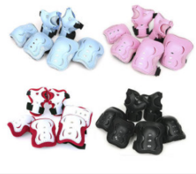 킹카 303 주니어 인라인 보호대 블루 블랙 핑크, 1세트